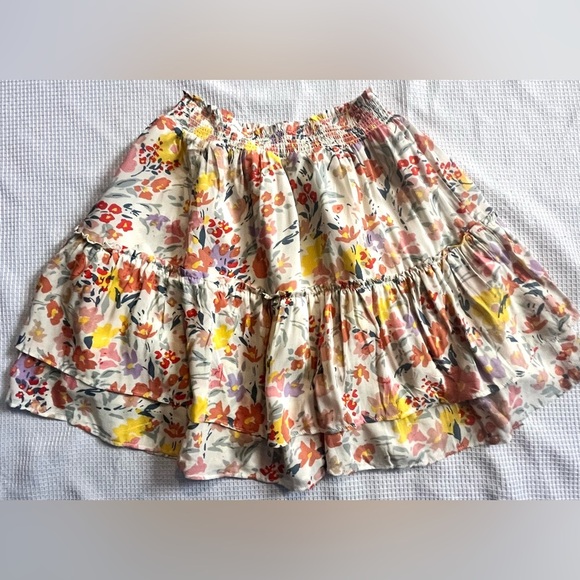 BB Dakota Steve Madden Floral Multi-Color Tiered Skirt Women’s Size Small - Picture 11 of 12